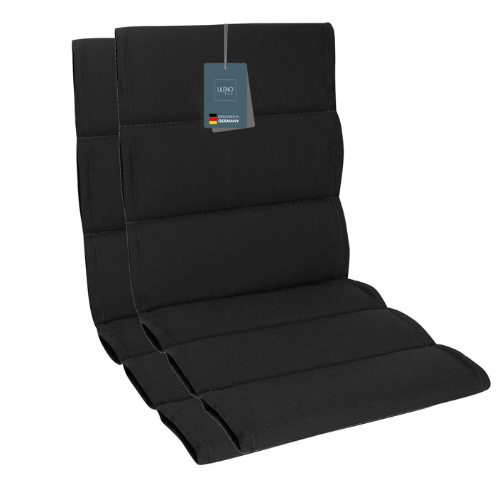 Polsterauflage Niedriglehner 2er Set, bequeme Sitzauflage für Gartenmöbel, Stuhlkissen