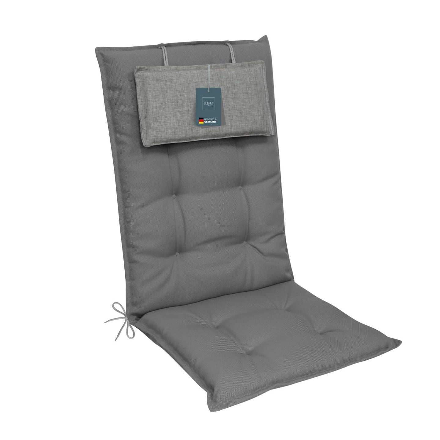 Hochlehnerauflage 1er Set MARBELLA - Gartenstuhl Auflage, bequeme Sitzauflage für Gartenmöbel, Stuhlkissen