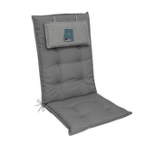 Hochlehnerauflage 1er Set MARBELLA - Gartenstuhl Auflage, bequeme Sitzauflage für Gartenmöbel, Stuhlkissen