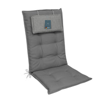 Hochlehnerauflage 1er Set MARBELLA - Gartenstuhl Auflage, bequeme Sitzauflage für Gartenmöbel, Stuhlkissen