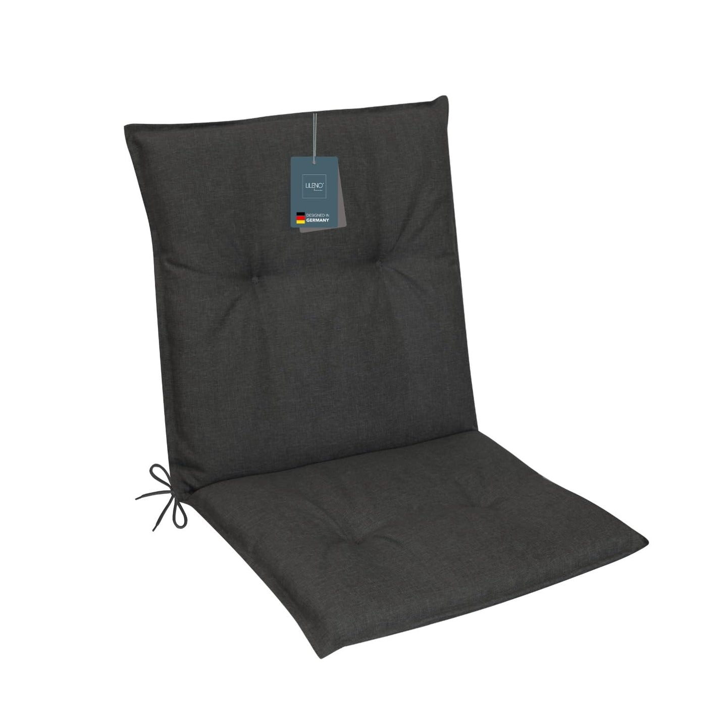 Niedriglehnerauflage 1er Set MARBELLA - Gartenstuhl Auflage, bequeme Sitzauflage für Gartenmöbel, Stuhlkissen