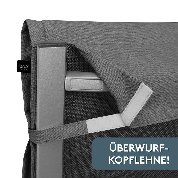 Hochlehnerauflage 1er Set ALUTEX bequeme Sitzauflage für Gartenmöbel, Stuhlkissen für Klappstühle