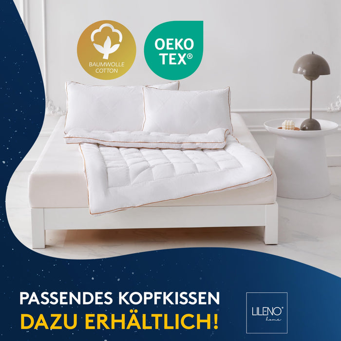 Premium Ganzjahresdecke mit Golden Elegance Baumwolle - Bettdecken Set in verschiedenen Größen