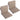 Niedriglehnerauflage 2er Set DUBAI - Gartenstuhl Auflage, bequeme Sitzauflage für Gartenmöbel, Stuhlkissen