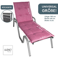 Liegenauflage FLORENCE TINO perfekt für Strandliege, Sonnenliege Auflage, Gartenliege Auflage