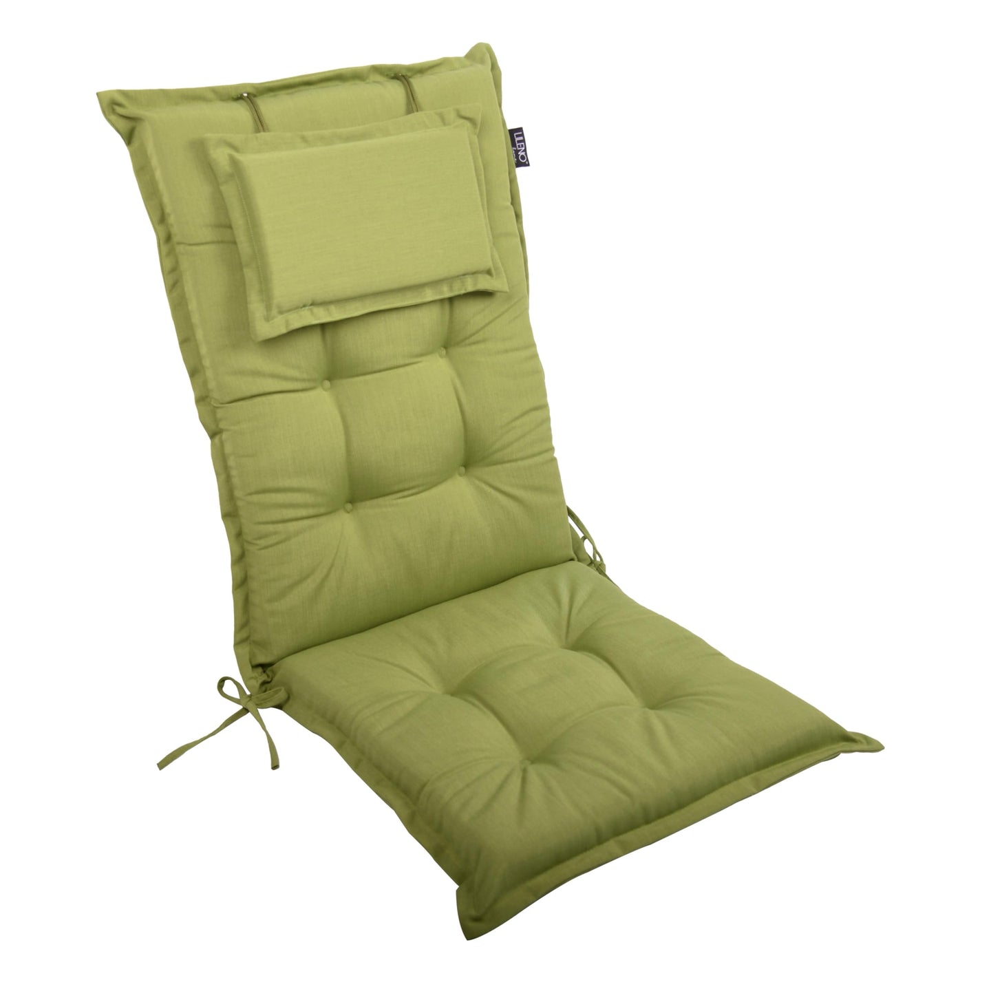 Hochlehnerauflage 1er Set MARBELLA - Gartenstuhl Auflage, bequeme Sitzauflage für Gartenmöbel, Stuhlkissen