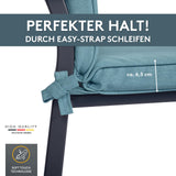 Niedriglehnerauflage 1er Set DUBAI - Gartenstuhl Auflage, bequeme Sitzauflage für Gartenmöbel, Stuhlkissen