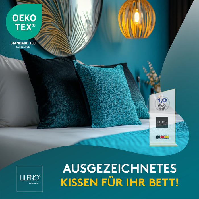 Kissenfüllung 2er Set- Rautenkissen geeignet für Allergiker, in verschiedenen Größen - Made in Germany