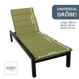 Liegenauflage perfekt für Strandliege, Sonnenliege Auflage, Gartenliege Auflage