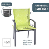 Polsterauflage Niedriglehner 1er Set, bequeme Sitzauflage für Gartenstühle, Stuhlkissen