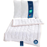Premium Ganzjahresdecke mit Golden Elegance Baumwolle - Bettdecken Set in verschiedenen Größen