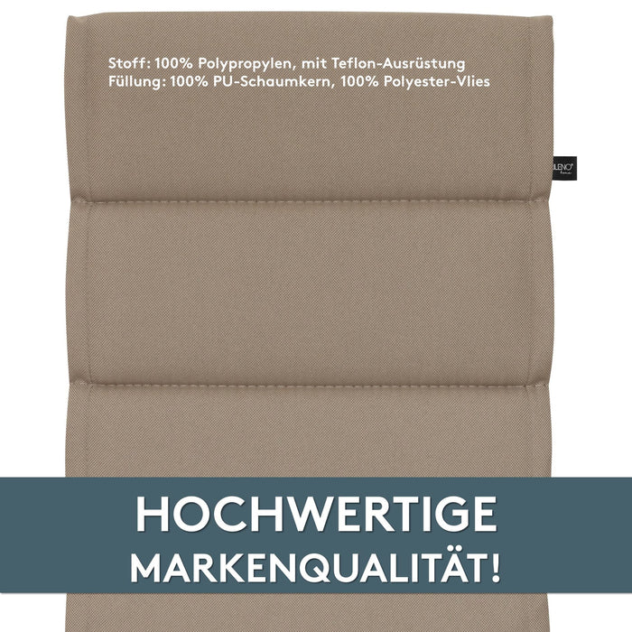 Liegenauflage perfekt für Strandliege, Sonnenliege Auflage, Gartenliege Auflage