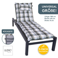 Liegenauflage MARBELLA perfekt für Strandliegen, Sonnenliege Auflage, Gartenliege Auflage