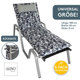 Liegenauflage MARBELLA perfekt für Strandliegen, Sonnenliege Auflage, Gartenliege Auflage