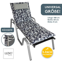 Liegenauflage MARBELLA perfekt für Strandliegen, Sonnenliege Auflage, Gartenliege Auflage