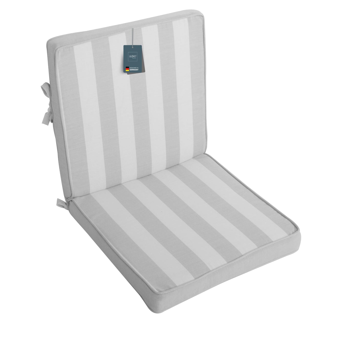 Niedriglehnerauflage 1er Set DUBAI - Gartenstuhl Auflage, bequeme Sitzauflage für Gartenmöbel, Stuhlkissen