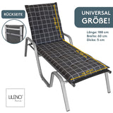 Sonnenliegenauflage FLORENCE, bequeme Sitzauflage für Gartenmöbel, Stuhlkissen