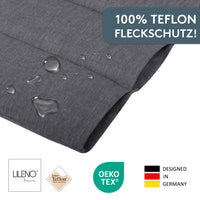 Hochlehnerauflage 1er Set ALUTEX bequeme Sitzauflage für Gartenmöbel, Stuhlkissen für Klappstühle
