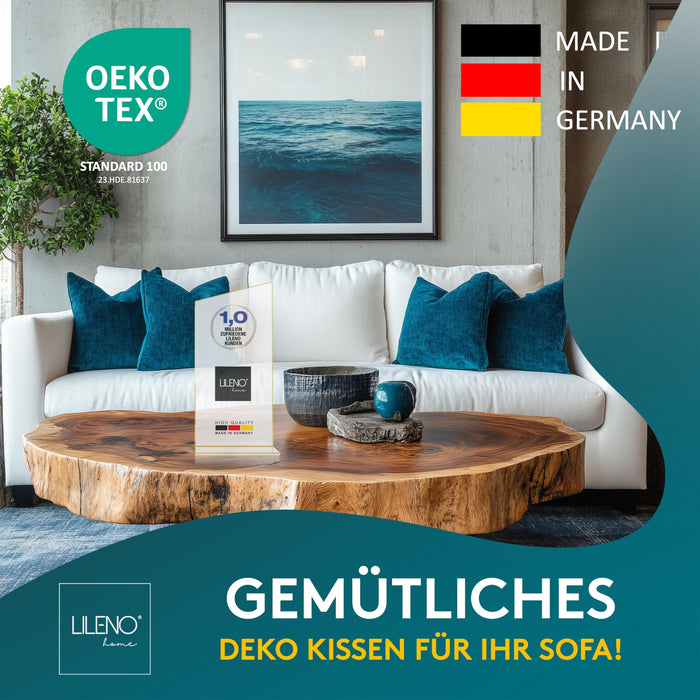 Kissenfüllung 2er Set- Rautenkissen geeignet für Allergiker, in verschiedenen Größen - Made in Germany