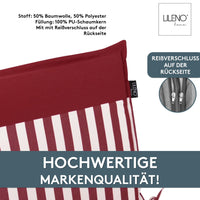 Niedriglehnerauflage 1er Set MALTA - Gartenstuhl Auflage, bequeme Sitzauflage für Gartenmöbel, Stuhlkissen