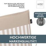 Hochlehnerauflage 1er Set MALTA - Gartenstuhl Auflage, bequeme Sitzauflage für Gartenmöbel, Stuhlkissen