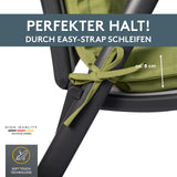 Niedriglehnerauflage 1er Set MARBELLA - Gartenstuhl Auflage, bequeme Sitzauflage für Gartenmöbel, Stuhlkissen