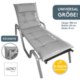 Liegenauflage MARBELLA perfekt für Strandliegen, Sonnenliege Auflage, Gartenliege Auflage