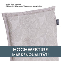 Hochlehnerauflage Gartenstuhl Auflage 1er Set FLORENCE, bequeme Sitzauflage für Gartenmöbel, Stuhlkissen