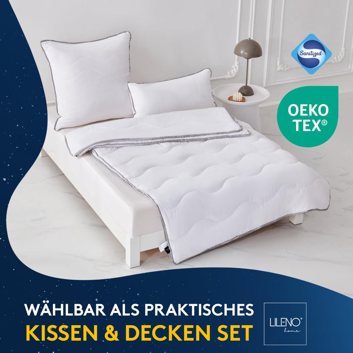 Premium Winterdecke mit Sanitized Hypoallergen - in verschiedenen Größen und optional mit Kissen