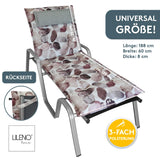 Liegenauflage MARBELLA perfekt für Strandliegen, Sonnenliege Auflage, Gartenliege Auflage