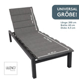 Liegenauflage perfekt für Strandliege, Sonnenliege Auflage, Gartenliege Auflage