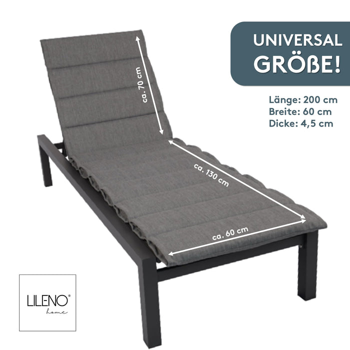Liegenauflage perfekt für Strandliege, Sonnenliege Auflage, Gartenliege Auflage