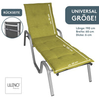 Liegenauflage FLORENCE TINO perfekt für Strandliege, Sonnenliege Auflage, Gartenliege Auflage