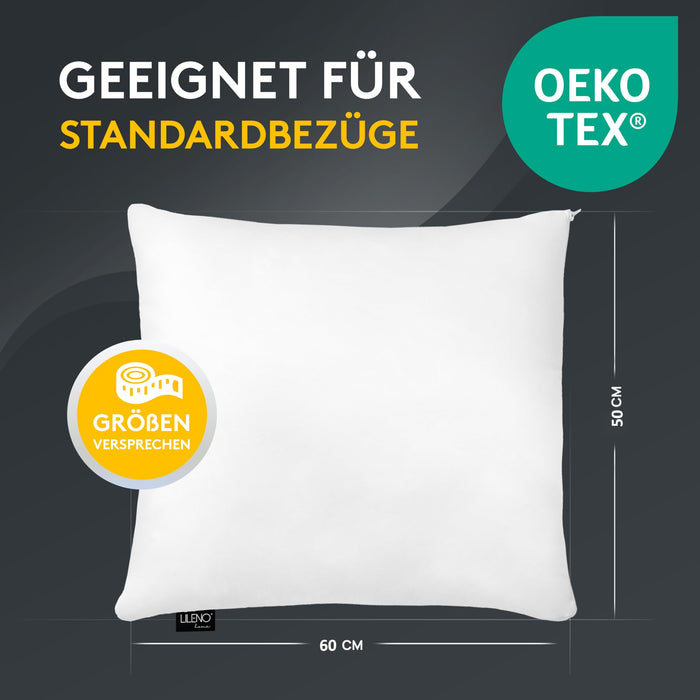 Microfaserkissen 6er Set - geeignet für Allergiker, in verschiedenen Größen - Made in Germany