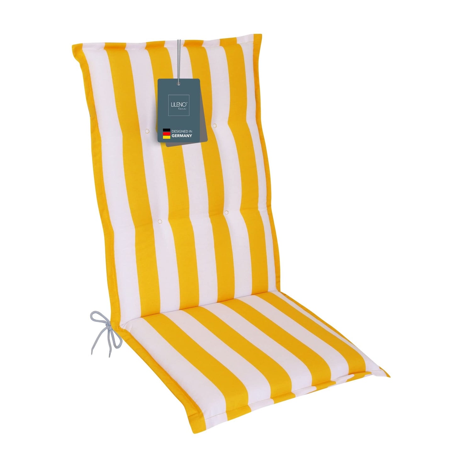 Hochlehnerauflage Gartenstuhl Auflage 1er Set FLORENCE, bequeme Sitzauflage für Gartenmöbel, Stuhlkissen