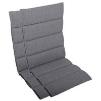 Hochlehnerauflage 2er Set ALUTEX bequeme Sitzauflage für Gartenmöbel, Stuhlkissen für Klappstühle
