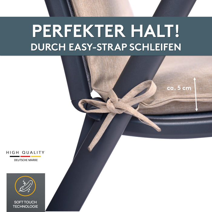 Liegenauflage MALTA perfekt für Strandliege, Sonnenliege Auflage, Gartenliege Auflage