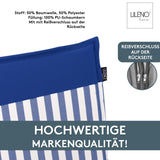 Niedriglehnerauflage 1er Set MALTA - Gartenstuhl Auflage, bequeme Sitzauflage für Gartenmöbel, Stuhlkissen