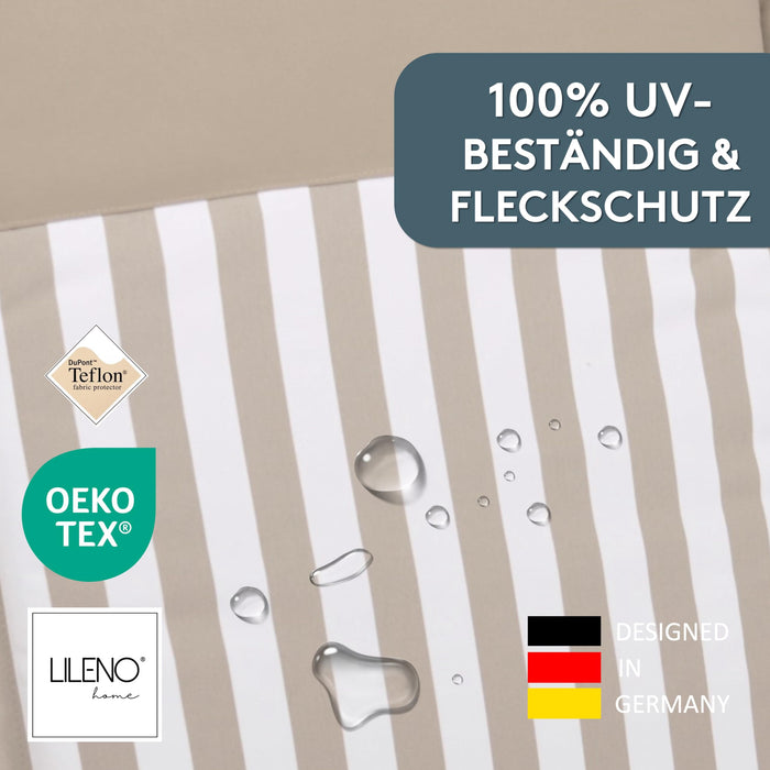 Liegenauflage MALTA perfekt für Strandliege, Sonnenliege Auflage, Gartenliege Auflage