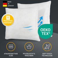 Kissenfüllung Vlieskissen 2er Set in verschiedenen Größen - Made in Germany