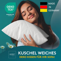 Kissenfüllung 2er Set- Rautenkissen geeignet für Allergiker, in verschiedenen Größen - Made in Germany