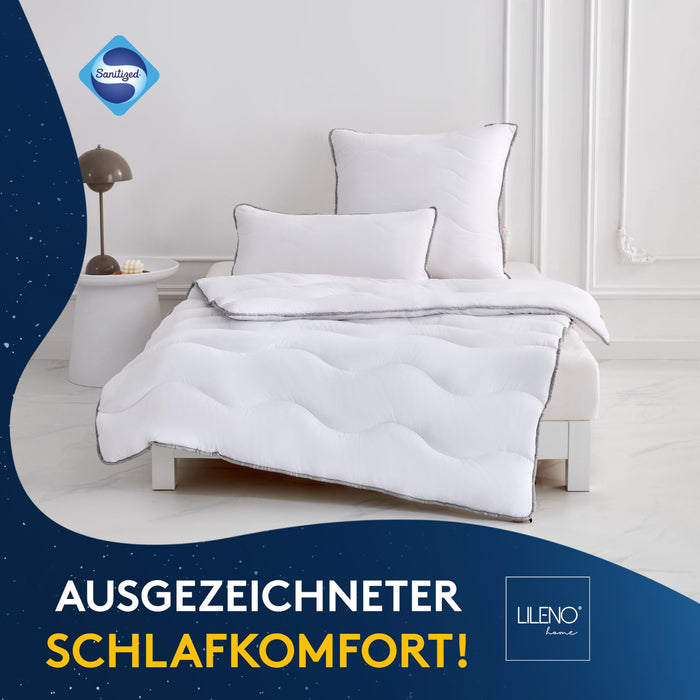 Premium Sommerdecke mit Sanitized Hypoallergen - in verschiedenen Größen und optional mit Kissen