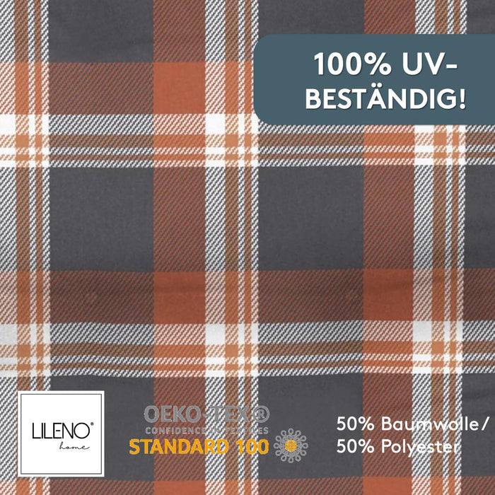 Polsterauflage Niedriglehner 1er Set, bequeme Sitzauflage für Gartenstühle, Stuhlkissen