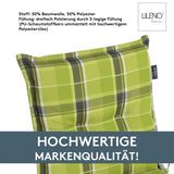 Niedriglehnerauflage 1er Set MARBELLA - Gartenstuhl Auflage, bequeme Sitzauflage für Gartenmöbel, Stuhlkissen