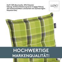 Niedriglehnerauflage 1er Set MARBELLA - Gartenstuhl Auflage, bequeme Sitzauflage für Gartenmöbel, Stuhlkissen