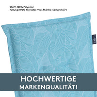 Hochlehnerauflage Gartenstuhl Auflage 1er Set FLORENCE, bequeme Sitzauflage für Gartenmöbel, Stuhlkissen