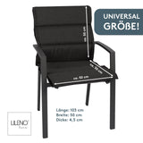 Polsterauflage Niedriglehner 1er Set, bequeme Sitzauflage für Gartenmöbel, Stuhlkissen