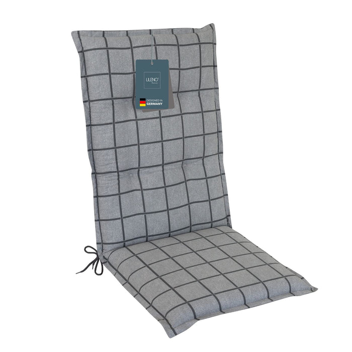 Hochlehnerauflage Gartenstuhl Auflage 1er Set FLORENCE, bequeme Sitzauflage für Gartenmöbel, Stuhlkissen