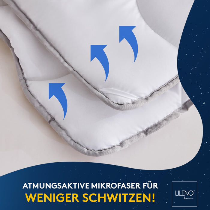 Premium Winterdecke mit Sanitized Hypoallergen - in verschiedenen Größen und optional mit Kissen