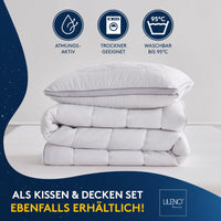 Premium 4-Jahreszeiten Bettdecke mit CoolComfort Klimanetz - in verschiedenen Größen und optional mit Kissen